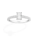 APM Monaco Bague Éclat Pavé Argent Sterling