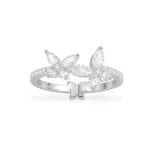 APM Monaco Bague Papillon Argent Sterling