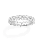 APM Monaco Bague Pavée Argent Sterling