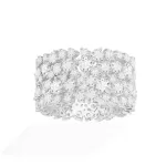 APM Monaco Bague Pavée Argent Sterling