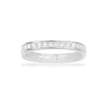 APM Monaco Bague pavée délicate Argent Sterling