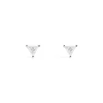 APM Monaco Boucles D’Oreilles Puces Triangle Éclat Argent Sterling