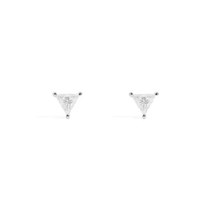 APM Monaco Boucles D’Oreilles Puces Triangle Éclat Argent Sterling