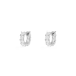 APM Monaco Boucles d’oreilles Huggie carrées Argent Sterling