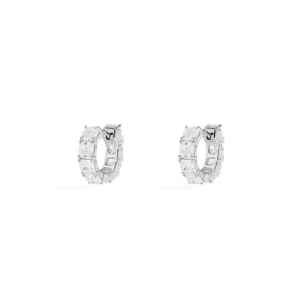 APM Monaco Boucles d’oreilles Huggie carrées Argent Sterling