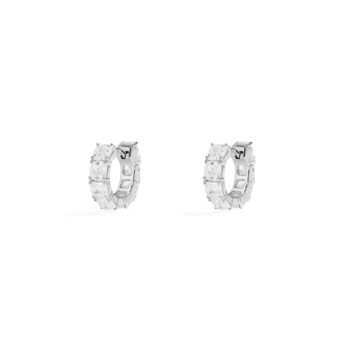 APM Monaco Boucles d’oreilles Huggie carrées Argent Sterling