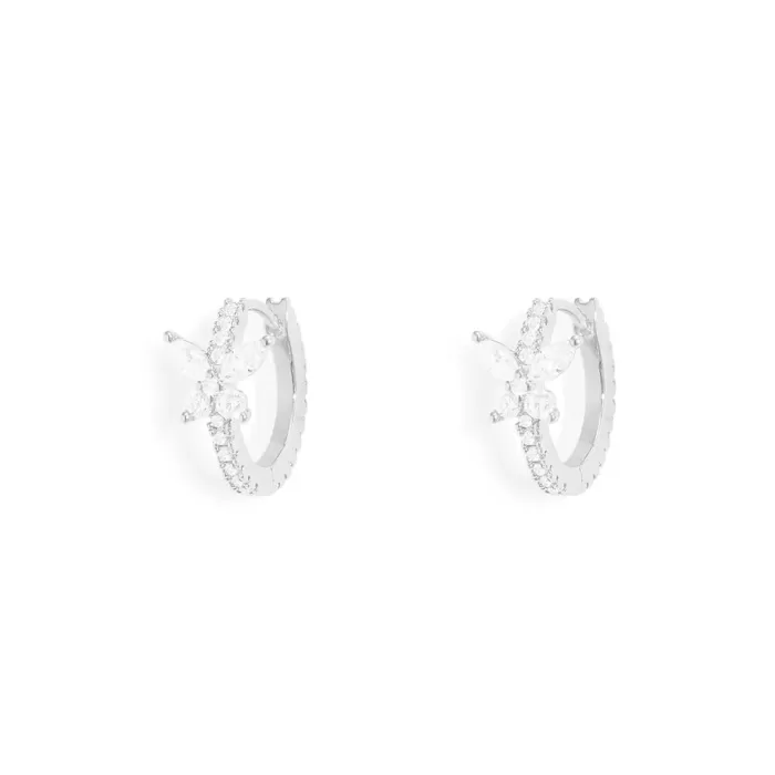 APM Monaco Boucles d’oreilles Huggie papillon Argent Sterling