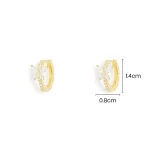 APM Monaco Boucles d’oreilles Huggie papillon Plaqué Or Jaune 18 Carats