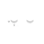 APM Monaco Boucles d’oreilles Puces Lune Argent Sterling