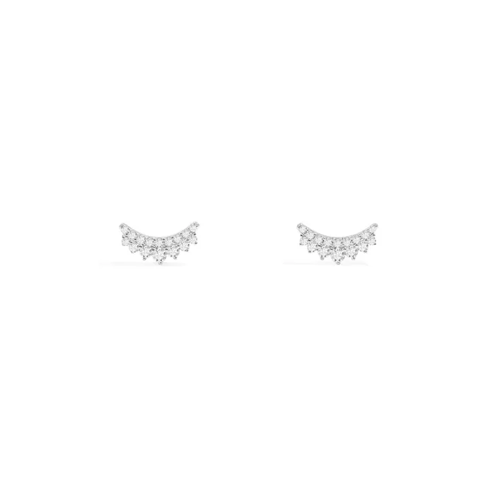 APM Monaco Boucles d’oreilles Puces Lune Argent Sterling