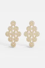 APM Monaco Boucles d’oreilles Soleil XL Plaqué Or Jaune 18 Carats