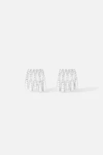 APM Monaco Boucles d’oreilles à cinq anneaux Argent Sterling