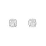 APM Monaco Boucles d’oreilles carrées Argent Sterling