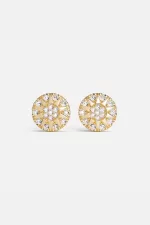 APM Monaco Boucles d’oreilles clous Soleil Plaqué Or Jaune 18 Carats