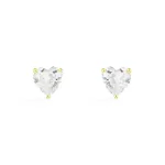 APM Monaco Boucles d’oreilles coeur Plaqué Or Jaune 18 Carats