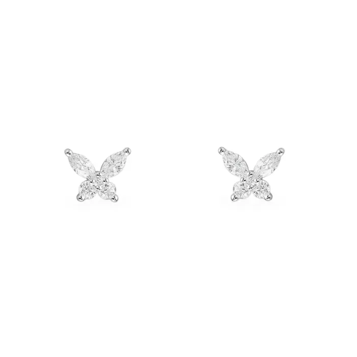 APM Monaco Boucles d’oreilles papillon Argent Sterling