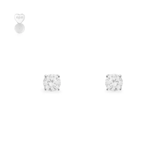 APM Monaco Boucles d’oreilles rondes Argent Sterling