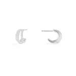 APM Monaco Boucles d’oreilles triples créoles Argent Sterling