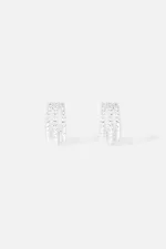 APM Monaco Boucles d’oreilles triples créoles Argent Sterling