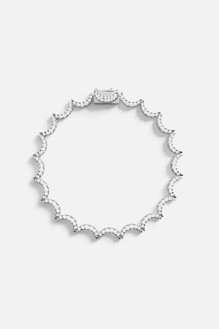 APM Monaco Bracelet Argent Ondulé Argent Sterling