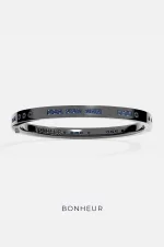 APM Monaco Bracelet Bleu Bonheur Code Morse Argent Sterling