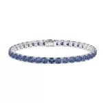 APM Monaco Bracelet Carré Bleu Argent Sterling