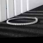 APM Monaco Bracelet Pavé Argent Sterling