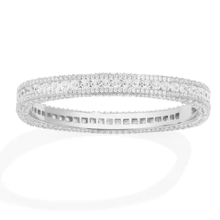 APM Monaco Bracelet Pavé Argent Sterling