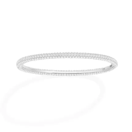 APM Monaco Bracelet Pavé Argent Sterling