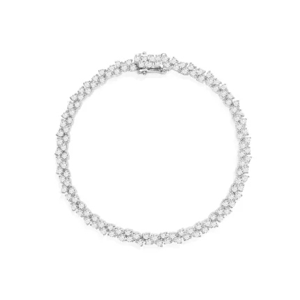 APM Monaco Bracelet Pavé Argent Sterling