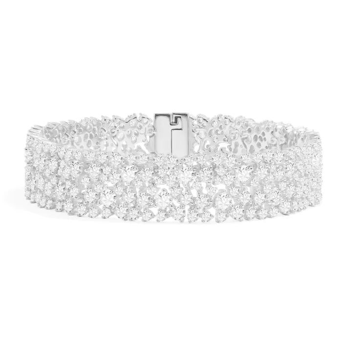 APM Monaco Bracelet Pavé Argent Sterling