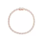 APM Monaco Bracelet Pavé Plaqué Or Rose 18 Carats