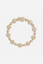 APM Monaco Bracelet Soleil Plaqué Or Jaune 18 Carats