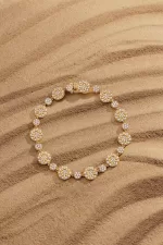 APM Monaco Bracelet Soleil Plaqué Or Jaune 18 Carats