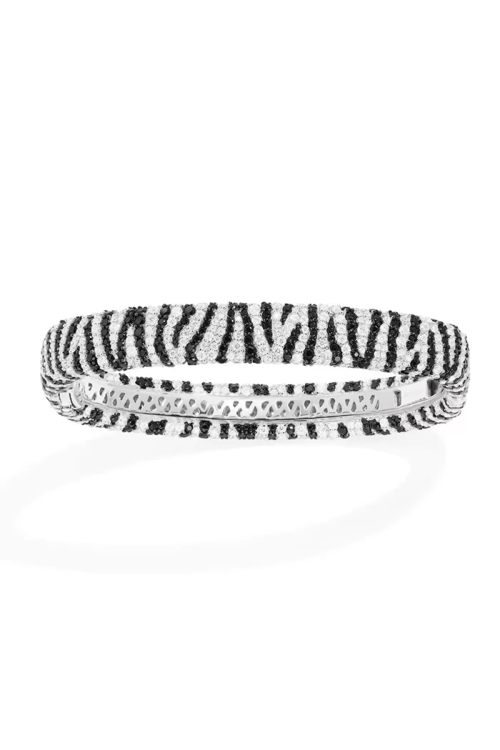 APM Monaco Bracelet Zèbre Argent Sterling