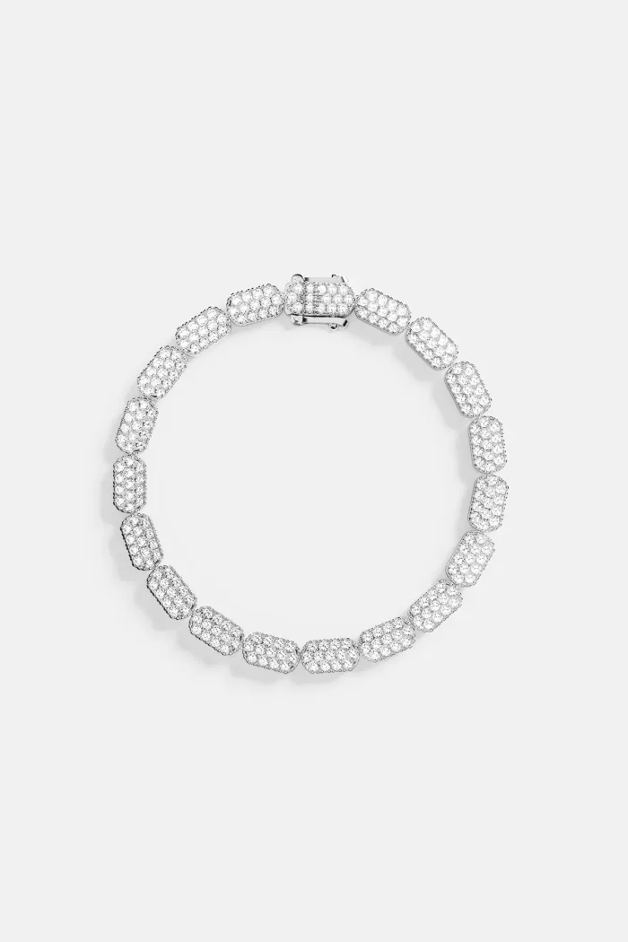 APM Monaco Bracelet délicat en argent pavé Argent Sterling