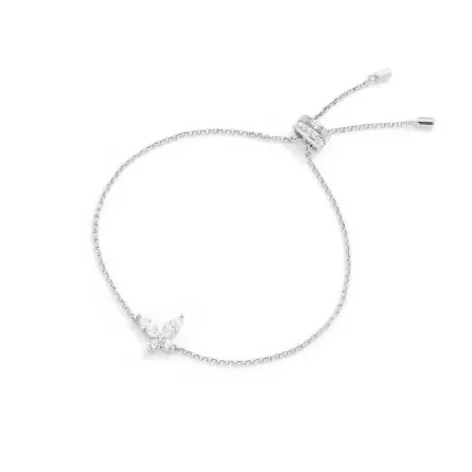 APM Monaco Bracelet réglable papillon Argent Sterling