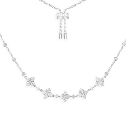 APM Monaco COLLIER AJUSTABLE ÉTINCELLE Argent Sterling