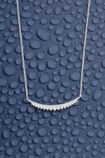 APM Monaco Collier Ajustable Lune Argent Sterling