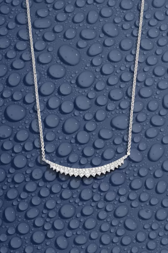 APM Monaco Collier Ajustable Lune Argent Sterling