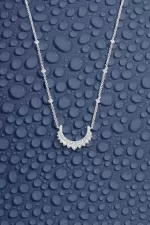 APM Monaco Collier Ajustable Lune Argent Sterling