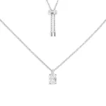 APM Monaco Collier Ajustable avec Pendentif Éclat Argent Sterling