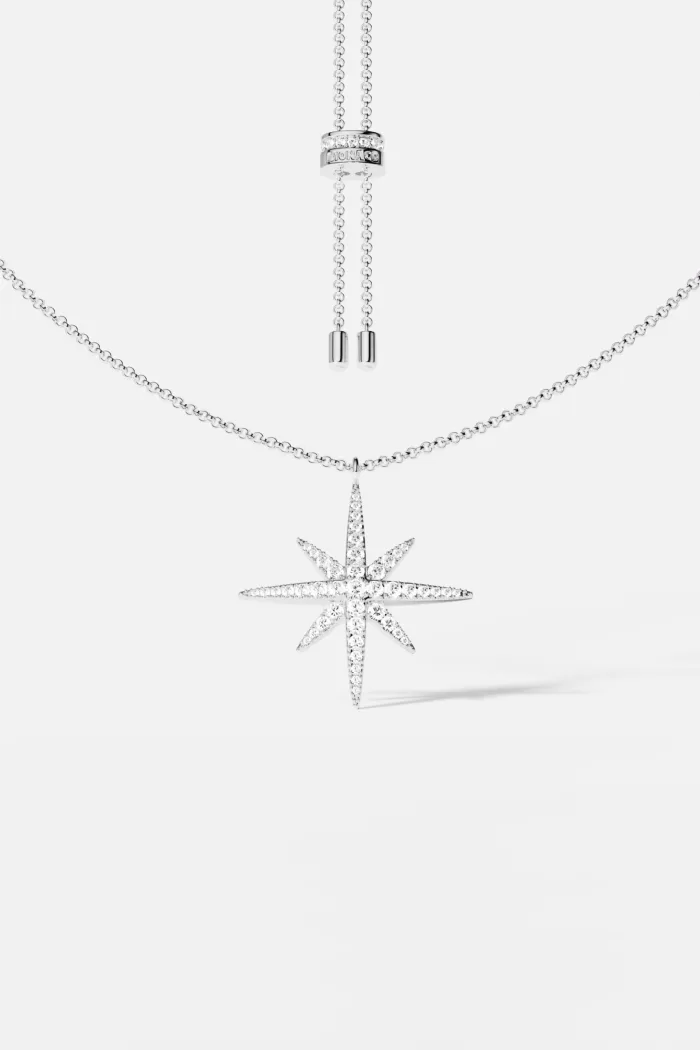 APM Monaco Collier Météorites Argent Sterling