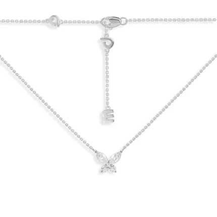 APM Monaco Collier Papillon Argent Sterling