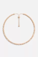 APM Monaco Collier réglable délicat en or rose Plaqué Or Rose 18 Carats