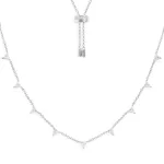 APM Monaco Collier réglable triangulaire Argent Sterling