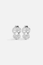 APM Monaco Créoles Maille Marine Argent Sterling