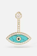 APM Monaco Veste et clou d’oreille Lucky Eye Plaqué Or Jaune 18 Carats