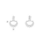 APM Monaco Vestes d’oreilles Lune Argent Sterling