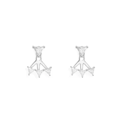 APM Monaco Vestes d’oreilles Triangle Éclat Argent Sterling